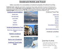 Tablet Screenshot of innsbrucktravel.com